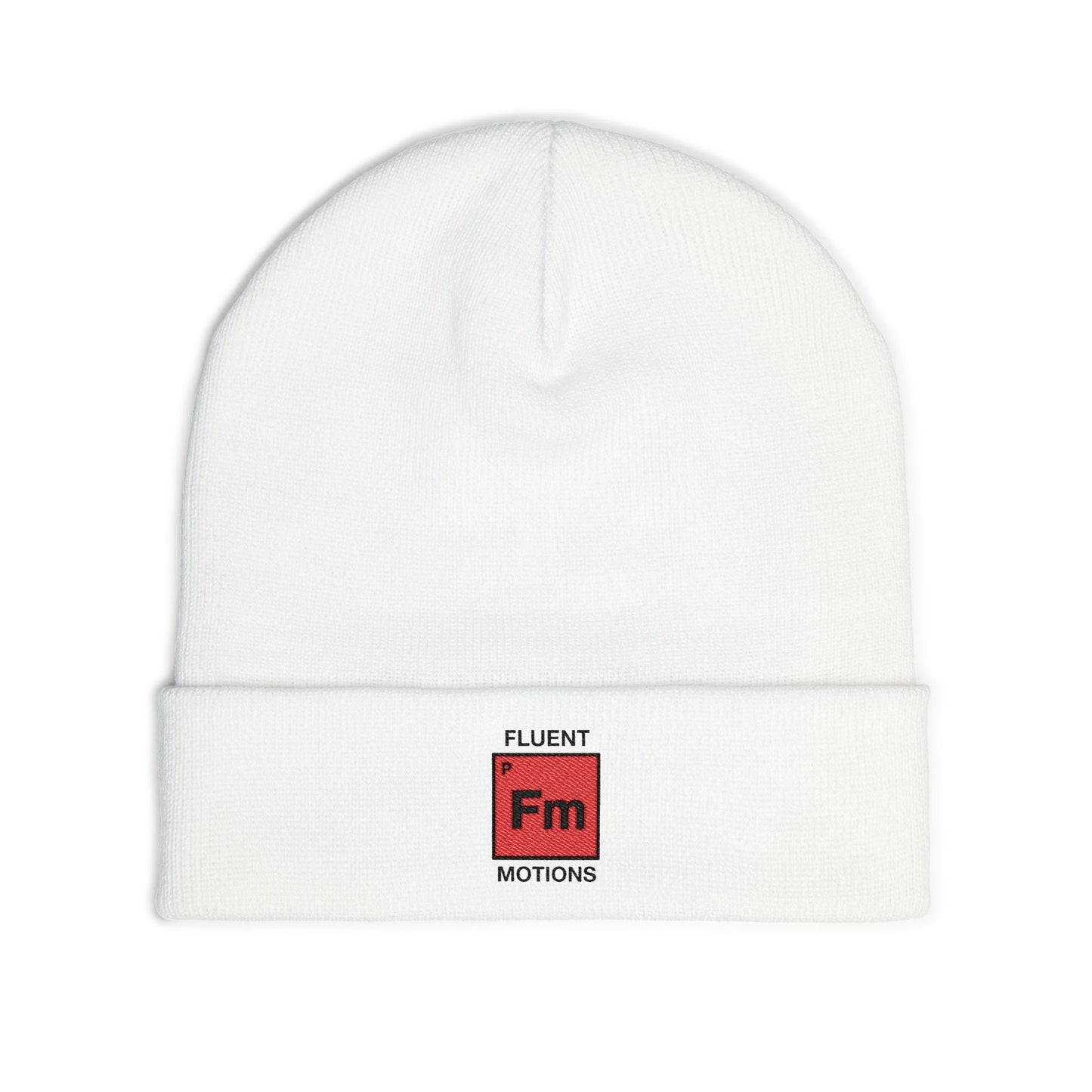 Fluent Motions White Beanie