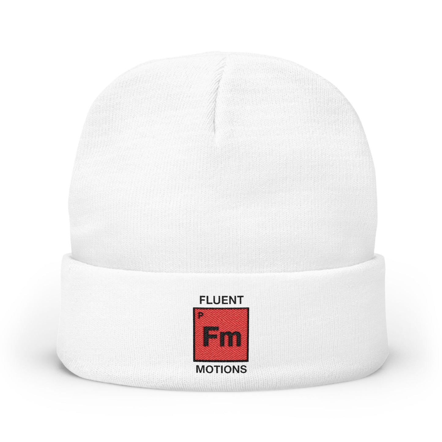 Fluent Motions White Beanie