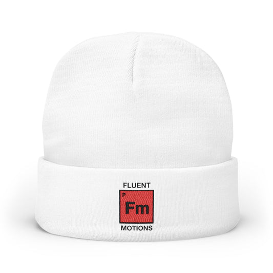 Fluent Motions White Beanie